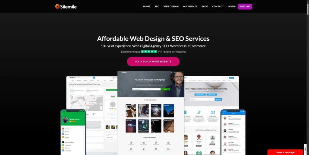 Affordable Web Design Services. Seo Services. Mobile App Development for small businesses